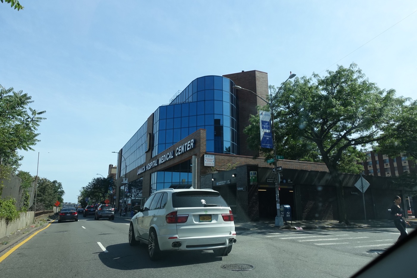 Jamaica Hospital Medical Center exterior in Jamaica, Queens